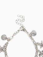 Браслет на ногу «Морские знаки» цвет серебро, L=22 см - Фото 4