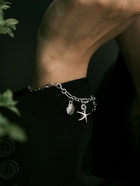 Браслет на ногу «Морские знаки» цвет серебро, L=22 см - Фото 6