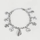 Браслет на ногу «Морские знаки» цвет серебро, L=22 см - Фото 7