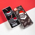 Набор новогодних мужских носков "С Новым Годом" р. 41-44 - фото 9027559