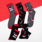 Носки мужские новогодние KAFTAN «С Новым Годом», набор 5 пар, размер 41-44 (27-29 см) - Фото 2