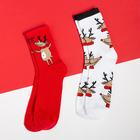 Носки мужские новогодние KAFTAN «Олень», набор 2 пары, размер 41-44 - Фото 2