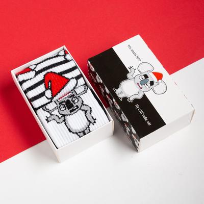 Носки мужские новогодние KAFTAN «С НГ», набор 2 пары, размер 41-44 (27-29 см)