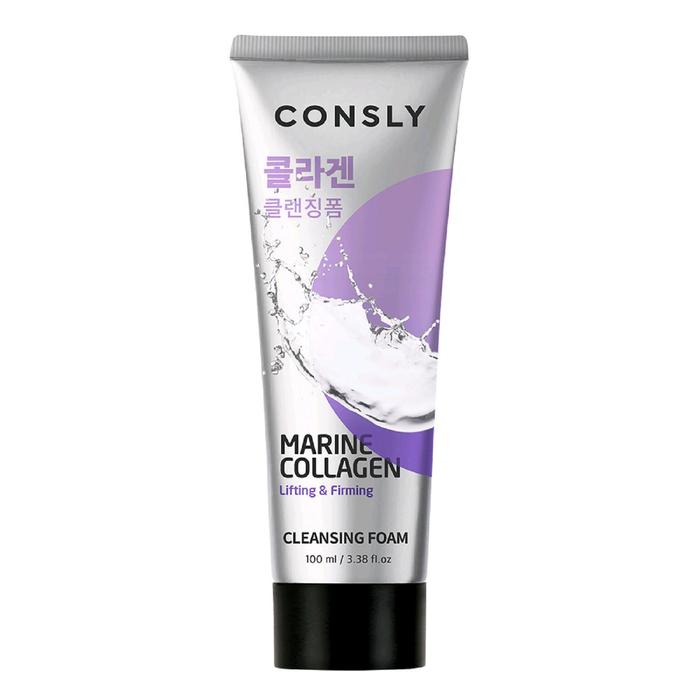 Consly умывание. CONSLY Marine Collagen Lifting creamy Cleansing Foam, 100ml. CONSLY пенка для умывания. Пенка для умывания корейская CONSLY. Кремовая пенка для умывания CONSLY creamy Cleansing Foam.