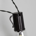 Гирлянда «ЭРА» «Нить» 3.8 м с насадками «Лампочки», IP44, тёмная нить, 10 LED, свечение мульти, 2 режима, солнечная батарея - Фото 5