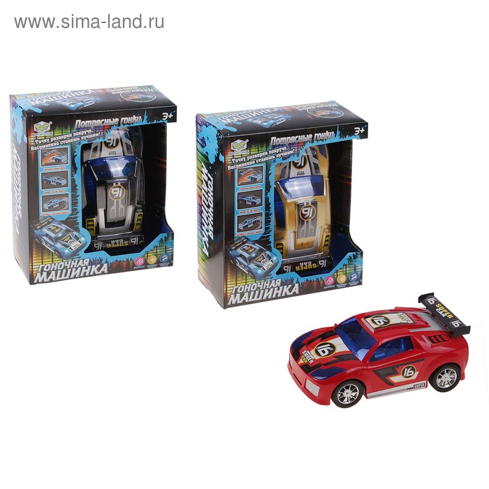 Машина на батарейках "Потрясные гонки", в коробке