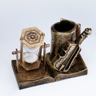 Песочные часы "Скрипка", сувенирные, с карандашницей, 17 х 8 х 13 см - Фото 4