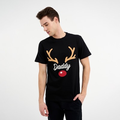 Футболка новогодняя мужская KAFTAN Xmas dad, размер 52