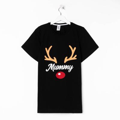 Футболка новогодняя женская KAFTAN «Хmas mom» размер 52-54