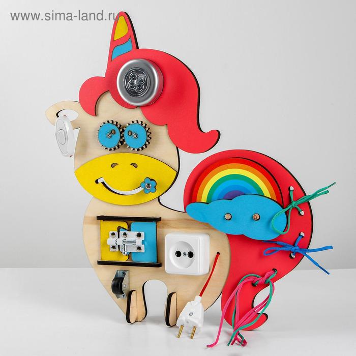 Бизиборд БОЛЬШОЙ СЛОН «Единорог» - Фото 1