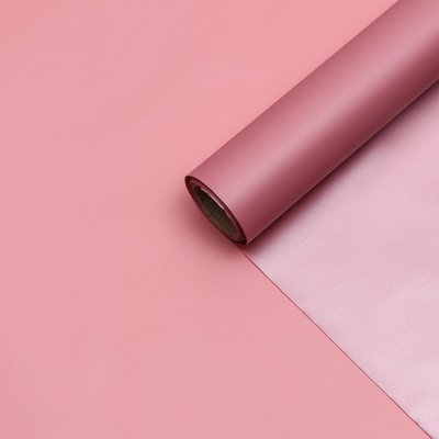 Пленка для цветов "Нежность", серебристо-красный, 0,58 х 10 м