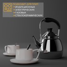 Чайник для плиты Orchid, 1 л, нержавеющая сталь, серебристый - Фото 3