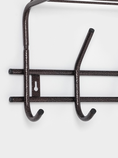 Вешалка настенная с полкой «Комфорт», 5 крючков, 41×20×10 см, цвет медный антик