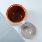 Горшочки для запекания Вятская керамика «Грозовое небо», набор 3 шт. 700 мл, ухват, серые - Фото 4