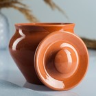 Горшочки для запекания Вятская керамика, набор 5 шт. с ухватом, 500 мл, оранжевые - Фото 3