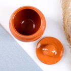 Горшочки для запекания Вятская керамика «Терракота», набор 6 шт. 500 мл, ухват, полка, оранжевые - Фото 4