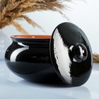 Супница Вятская керамика «Чёрный янтарь», 2.5 л, с крышкой - Фото 2