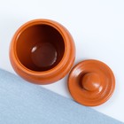 Горшочек под жаркое с крышкой Вятская керамика «Терракота», 500 мл, оранжевый - Фото 3