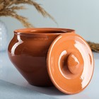 Горшок для запекания Вятская керамика, 900 мл, терракотовый - Фото 2