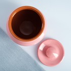 Горшочки для запекания Вятская керамика «Трио», набор 3 шт., 0.5 л, ухват, розовые - Фото 4