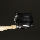 Горшочки для запекания Вятская керамика «Трио», набор 3 шт., 0.5 л, ухват, розовые - Фото 6