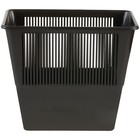 Корзина для бумаг и мусора Стамм, 12 л, пластик, сетчатая, прямоугольная, черная - Фото 2