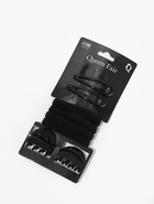 Набор для волос QF «Новия», 8 шт.: 2 невидимки 5 см, 4 резинки, 2 краба 3 см, чёрный  (артикул 4754160)  большой выбор товаров оптом и в розницу по низким ценам с доставкой