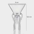 Бокал для мартини Magistro «Медуза», 130 мл, 9×12.5 см, стекло, прозрачный - Фото 3