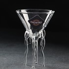 Бокал из стекла для мартини Magistro «Медуза», 180 мл - фото 4480491