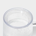 Пивная кружка, 380 мл, охлаждающая, пластик, прозрачная - Фото 2