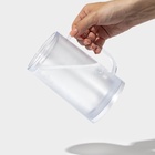 Пивная кружка, 380 мл, охлаждающая, пластик, прозрачная - Фото 4