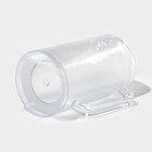 Пивная кружка, 380 мл, охлаждающая, пластик, прозрачная - Фото 5