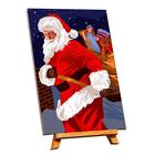Картина по номерам на холсте с подрамником «Санта с подарками» 20×30 см - Фото 4