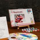 Картина по номерам на холсте с подрамником «Снегирь на рябине» 20×30 см - Фото 2