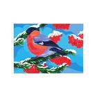 Картина по номерам на холсте с подрамником «Снегирь на рябине» 20×30 см - Фото 4