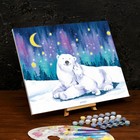 Новогодняя картина по номерам на холсте с подрамником «Новый год! Полярные медведи», 40 × 50 см - Фото 2