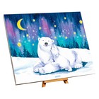 Новогодняя картина по номерам на холсте с подрамником «Новый год! Полярные медведи», 40 × 50 см - Фото 5