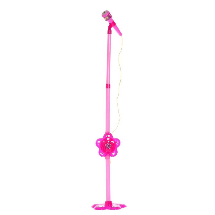 Микрофон «Волшебная музыка», цвет розовый - фото 1882081081