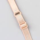 Бретели текстильные, пришивные, 1 см, 46 см, пара, цвет бежевый - Фото 2