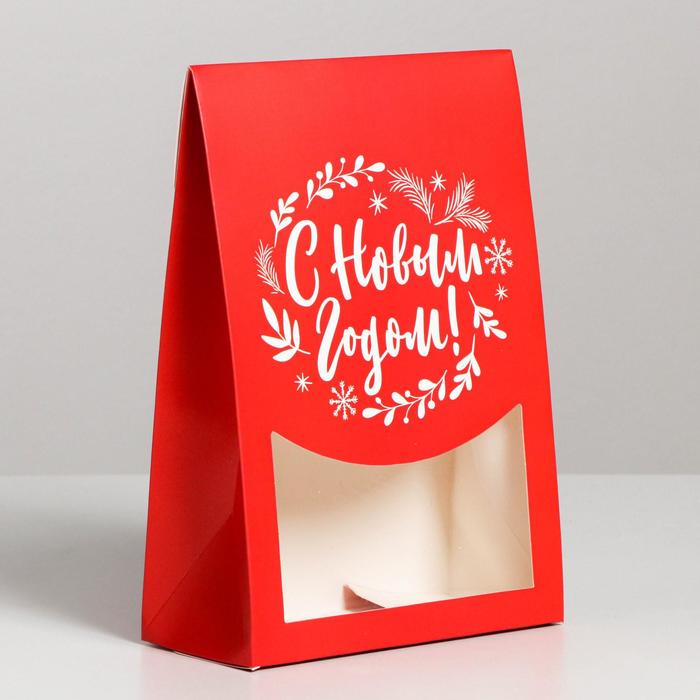 Коробка складная «С Новым Годом!», 15 × 7 × 22 см