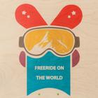 Доска балансировочная балансборд малая "Freeride on the world", 50×33х0,9 см - Фото 2
