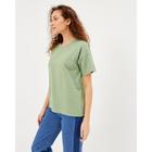 Футболка женскаяMINAKU OVERSIZE FIT: цвет белый, р-р 42 5114026 - фото 14615198