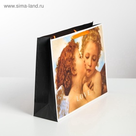 Пакет подарочный ламинированный, упаковка, Love, L 40×31×11.5 см