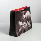 Пакет подарочный ламинированный горизонтальный, упаковка, «Love», L 40 х 31 х 11,5 см - Фото 2