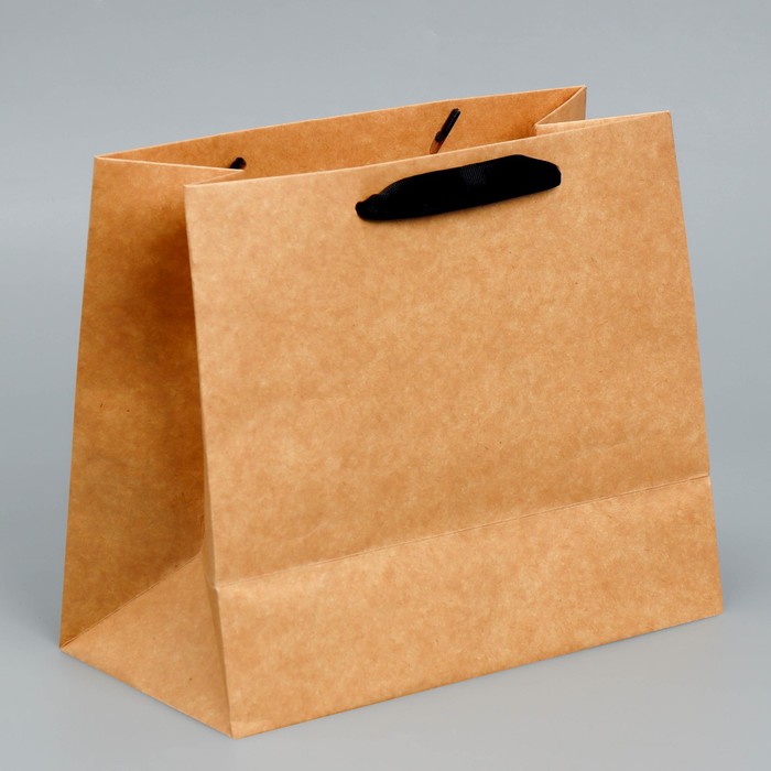 Упаковка, пакет подарочный крафтовый с пластиковым окном, «Man», 24 х 20 х 11см - фото 1927579505