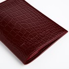 Обложка для паспорта TEXTURA, цвет бордовый - Фото 4