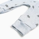 Комбинезон Крошка Я "Звездочки", серый, рост 86-92 см - фото 24377994