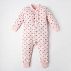 Комбинезон для девочки «Крошка Я. Горошек», рост 86-92 см, розовый - Фото 3