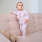 Комбинезон для девочки «Крошка Я. Горошек», рост 86-92 см, розовый - Фото 2