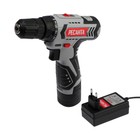 Дрель-шуруповерт "Ресанта" ДА-12-2Л, 12 В, 2 Ач,  Li-Ion, 40 Нм, 400/1400 об/мин - фото 21095786